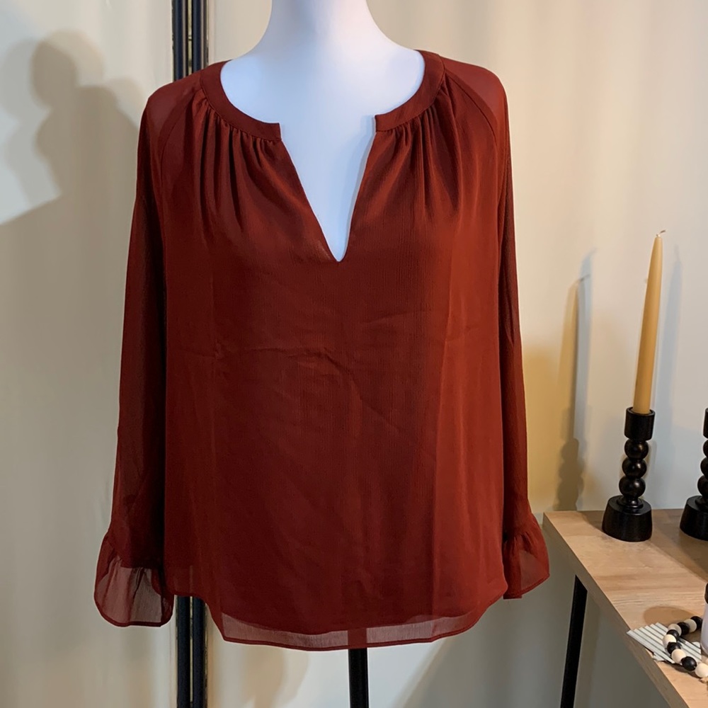 NWT Ann Taylor Red Blouse Size Small